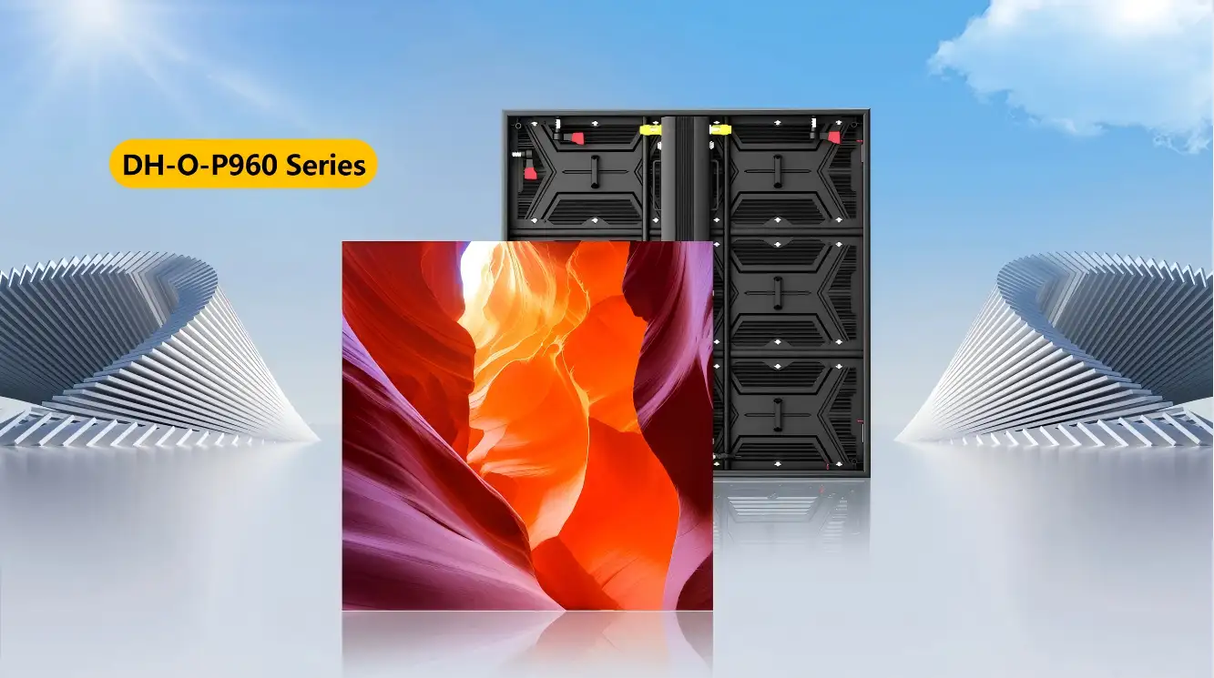 Die-casting aluminum LED screen cabinet from a China LED screen cabinet manufacturer, DH-O-P960 series